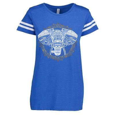 Bohemian Yoga Elephant Boho Majestic Spirit Animal Meaningful Gift Enza Ladies Jersey Football T-Shirt