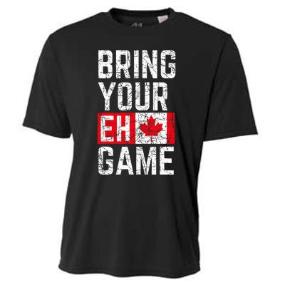 Bring Your Eh Game Canadian Flag Canada Pride Cooling Performance Crew T-Shirt