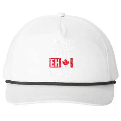 Bring Your Eh Game Canadian Flag Canada Pride Snapback Five-Panel Rope Hat