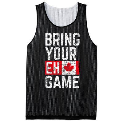 Bring Your Eh Game Canadian Flag Canada Pride Mesh Reversible Basketball Jersey Tank