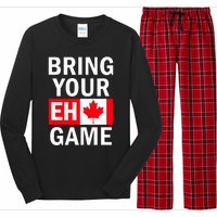 Bring Your Eh Game Canadian Flag Canada Long Sleeve Pajama Set