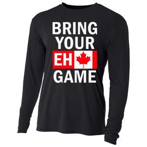 Bring Your Eh Game Canadian Flag Canada Cooling Performance Long Sleeve Crew