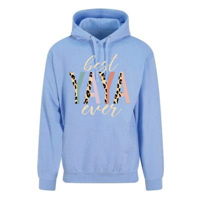 Best Yaya Ever Gifts Leopard Print Mothers Day Unisex Surf Hoodie