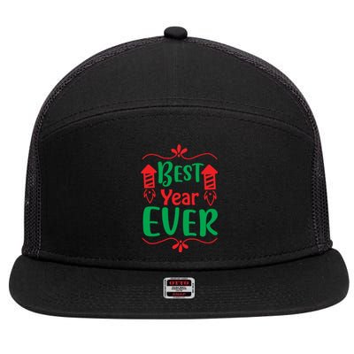 Best Year Ever 7 Panel Mesh Trucker Snapback Hat