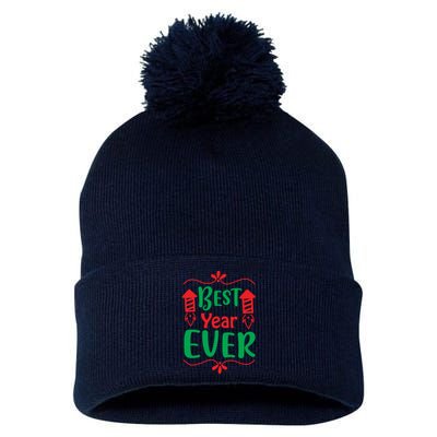 Best Year Ever Pom Pom 12in Knit Beanie