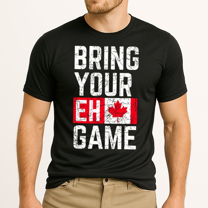 Bring Your Eh Game Canadian Flag Canada Pride Cooling Performance Crew T-Shirt