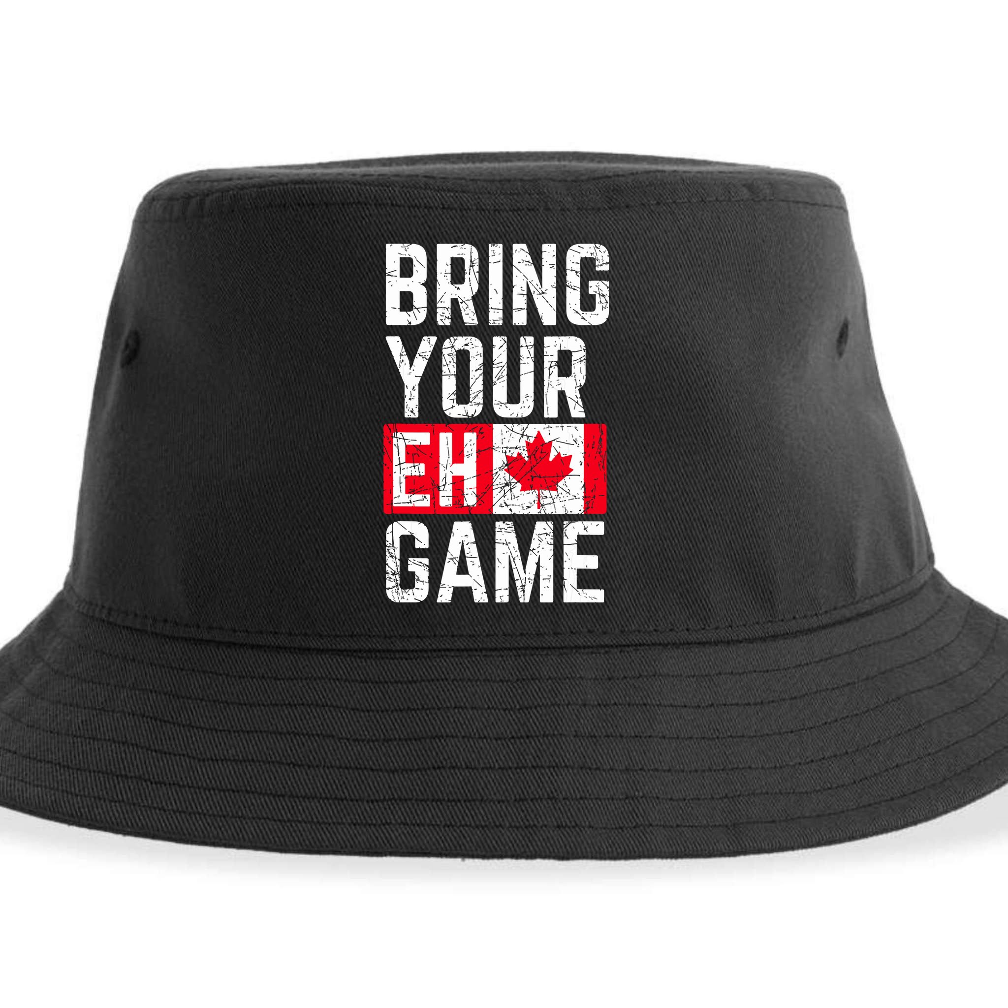 Bring Your Eh Game Canadian Flag Canada Pride Sustainable Bucket Hat