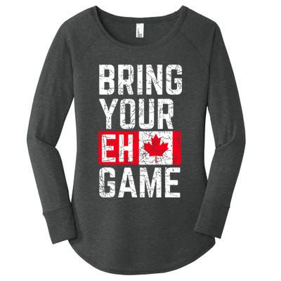 Bring Your Eh Game Canadian Flag Canada Pride Women's Perfect Tri Tunic Long Sleeve Shirt