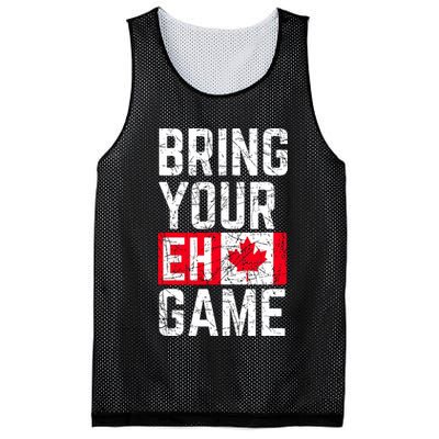 Bring Your Eh Game Canadian Flag Canada Pride Mesh Reversible Basketball Jersey Tank