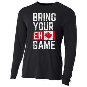 Bring Your Eh Game Canadian Flag Canada Pride Cooling Performance Long Sleeve Crew