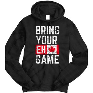 Bring Your Eh Game Canadian Flag Canada Pride Tie Dye Hoodie