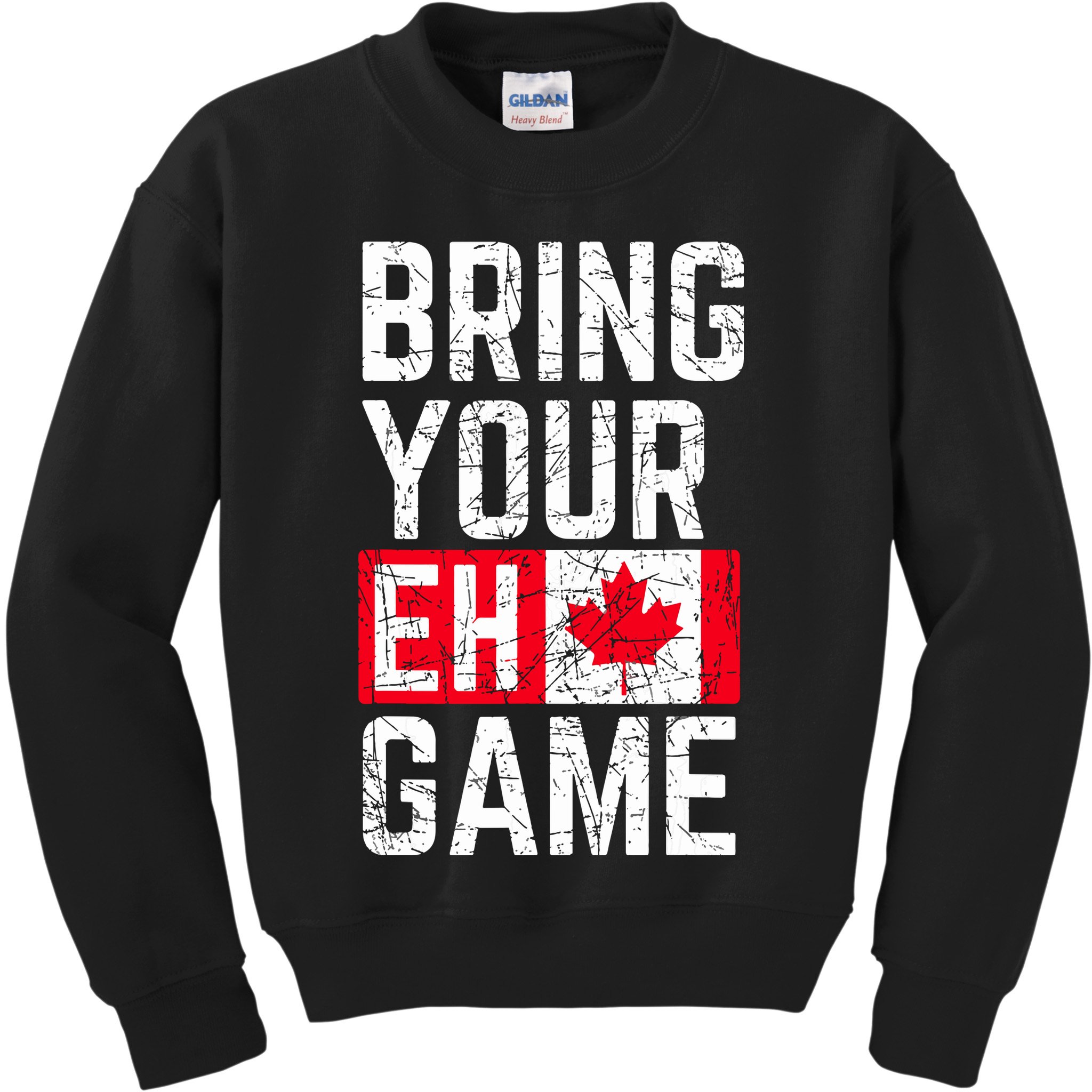 Bring Your Eh Game Canadian Flag Canada Pride Kids Sweatshirt