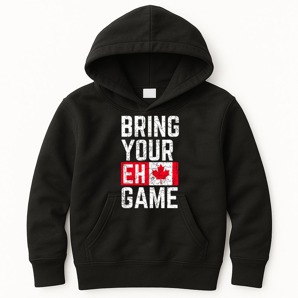 Bring Your Eh Game Canadian Flag Canada Pride Kids Hoodie
