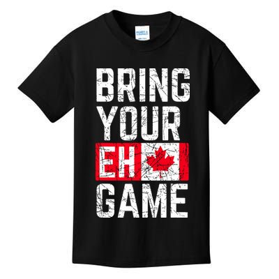 Bring Your Eh Game Canadian Flag Canada Pride Kids T-Shirt