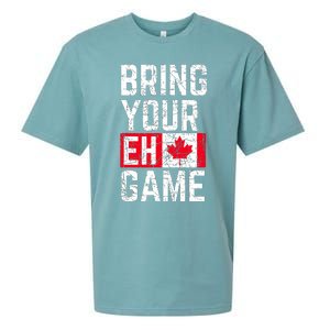 Bring Your Eh Game Canadian Flag Canada Pride Sueded Cloud Jersey T-Shirt