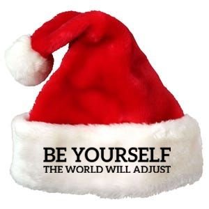 Be Yourself: Embrace Uniqueness Motivation Quote Gift Premium Christmas Santa Hat