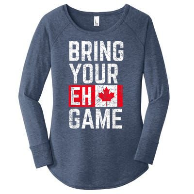 Bring Your Eh Game Canadian Flag Canada Pride Great Gift Women's Perfect Tri Tunic Long Sleeve Shirt