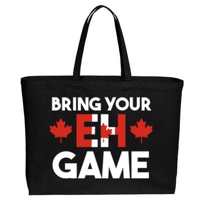 Bring Your Eh Game Canadian Gift Cotton Canvas Jumbo Tote