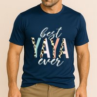 Best Yaya Ever Gifts Leopard Print Mothers Day Cooling Performance Crew T-Shirt