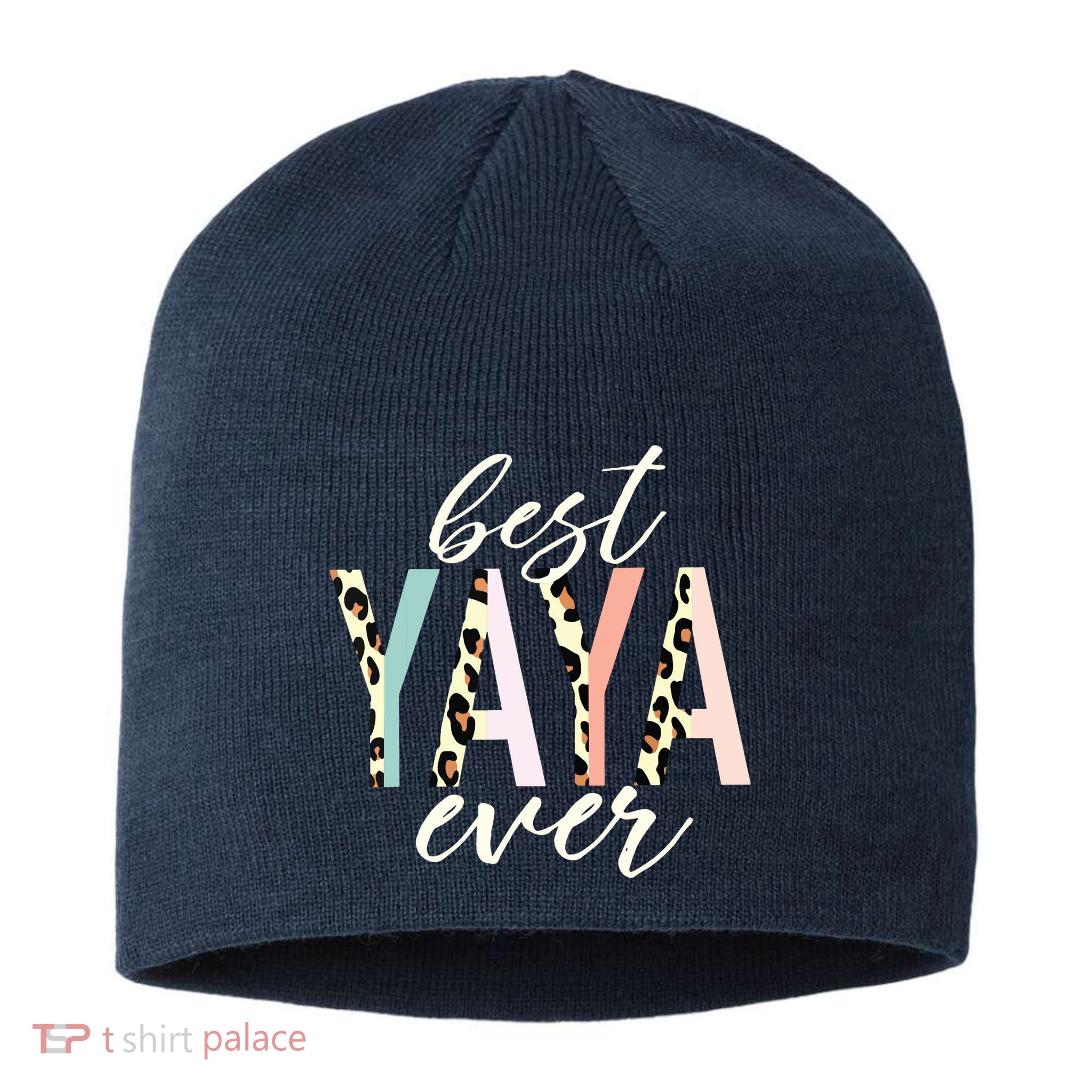 Best Yaya Ever Gifts Leopard Print Mothers Day Sustainable Beanie