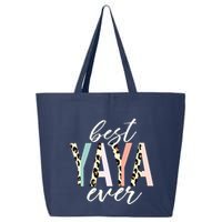 Best Yaya Ever Gifts Leopard Print Mothers Day 25L Jumbo Tote