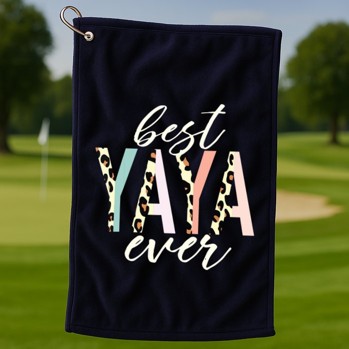 Best Yaya Ever Gifts Leopard Print Mothers Day Golf Towel