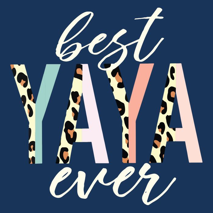Best Yaya Ever Gifts Leopard Print Mothers Day Golf Towel