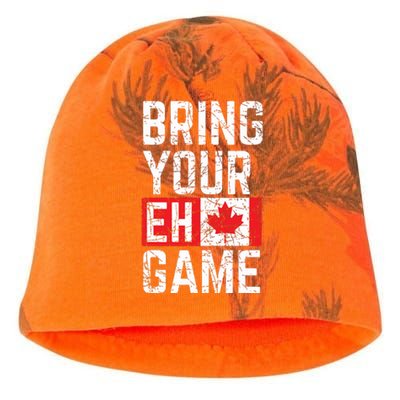 Bring Your Eh Game Canadian Flag Canada Pride Kati - Camo Knit Beanie