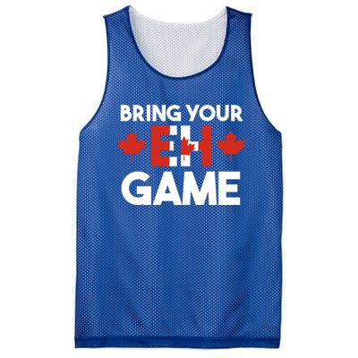 Bring Your Eh Game Canadian Gift Mesh Reversible Basketball Jersey Tank