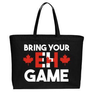 Bring Your Eh Game Canadian Gift Cotton Canvas Jumbo Tote