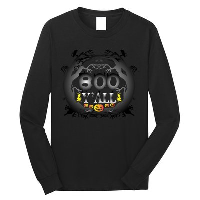 Boo Y'all Funny Halloween Long Sleeve Shirt