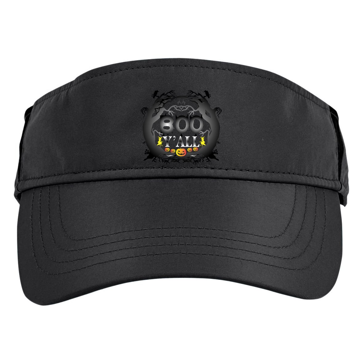 Boo Y'all Funny Halloween Adult Drive Performance Visor