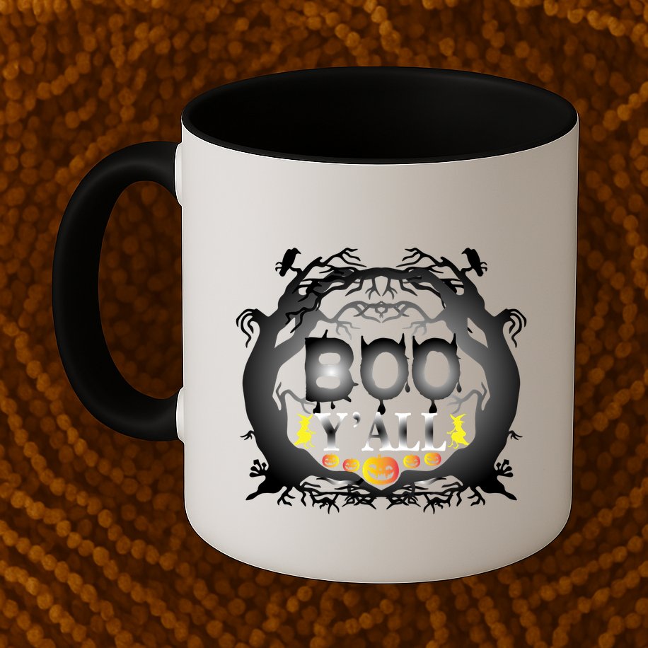 Boo Y'all Funny Halloween Mug