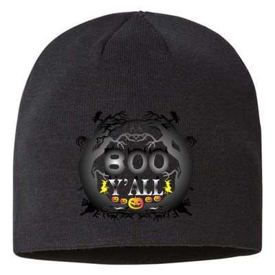 Boo Y'all Funny Halloween Sustainable Beanie