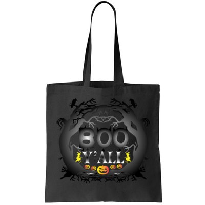 Boo Y'all Funny Halloween Tote Bag