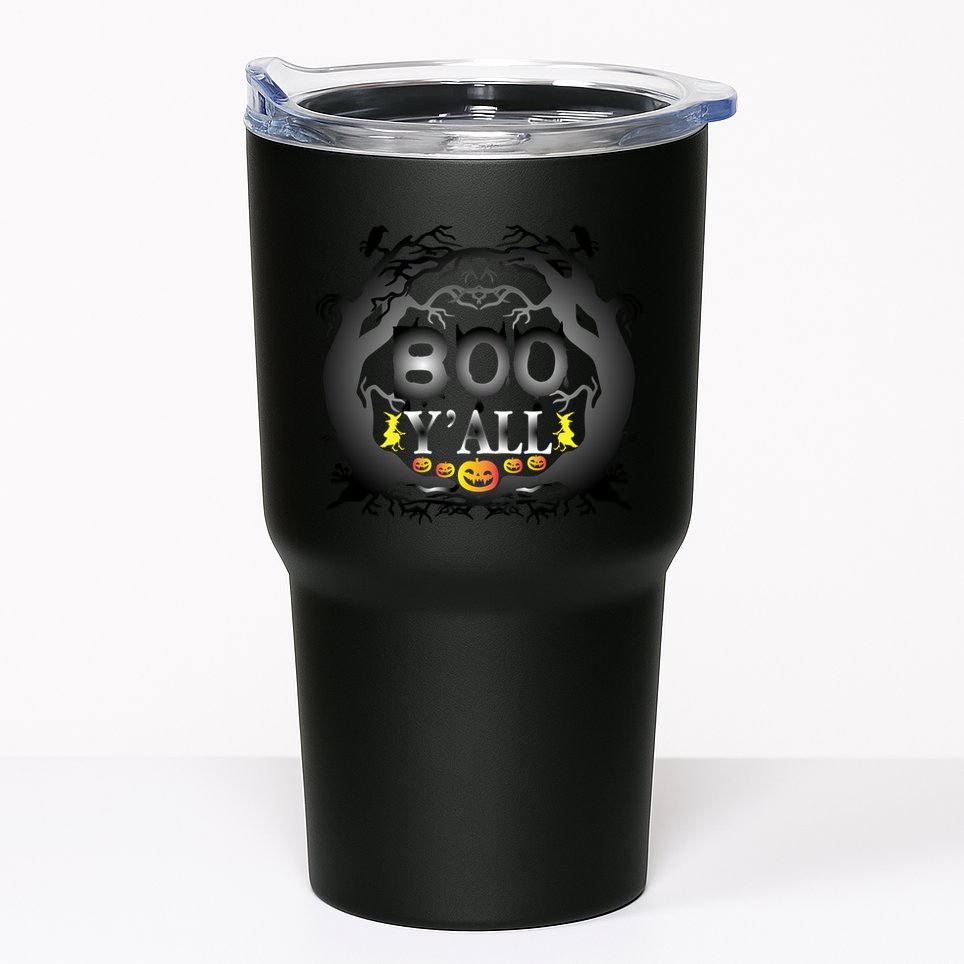 Boo Y'all Funny Halloween Tumbler