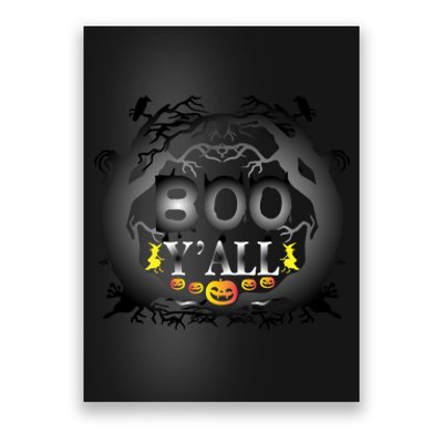 Boo Y'all Funny Halloween Poster