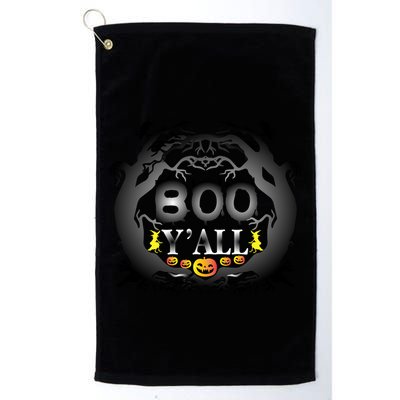 Boo Y'all Funny Halloween Golf Towel