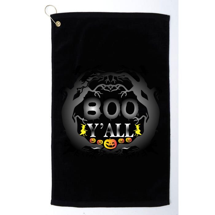 Boo Y'all Funny Halloween Golf Towel