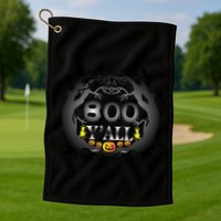 Boo Y'all Funny Halloween Golf Towel