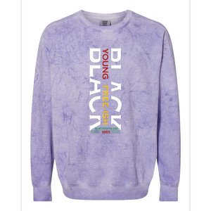 Black Young Free Ish Juneteenth Day 1865 Gift Colorblast Crewneck Sweatshirt