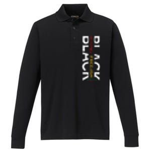 Black Young Free Ish Juneteenth Day 1865 Gift Performance Long Sleeve Polo