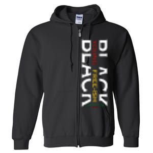 Black Young Free Ish Juneteenth Day 1865 Gift Full Zip Hoodie