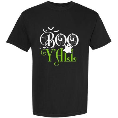 Boo YAll Funny Halloween Scary Creepy Cool Humor Novelty Garment-Dyed Heavyweight T-Shirt