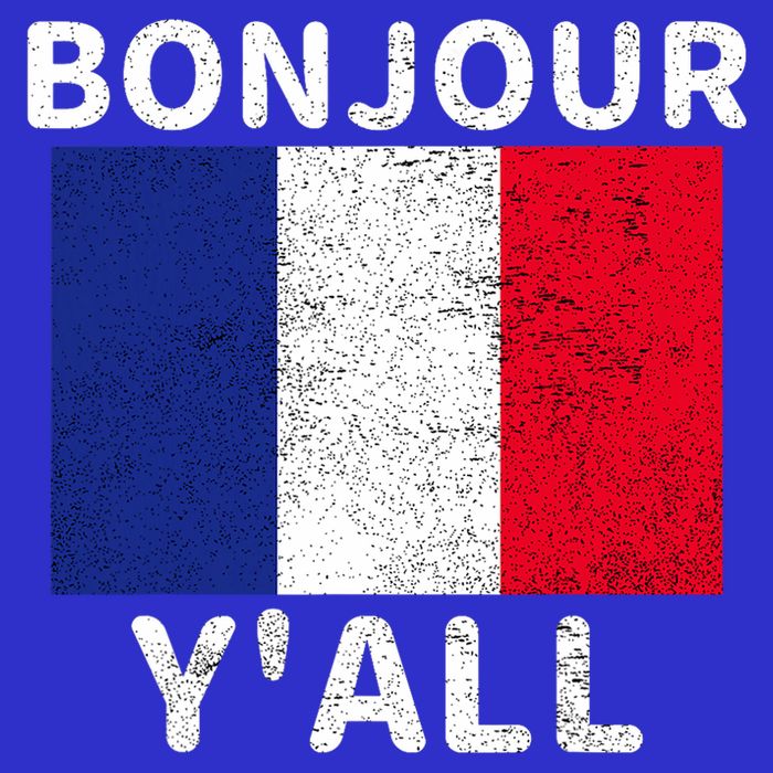 Bonjour Y'all French Flag France Pride  Polo