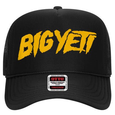 Big Yeti Fans Kelce Funny Text High Crown Mesh Back Trucker Hat