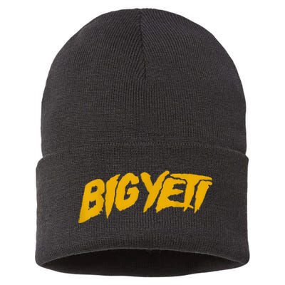 Big Yeti Fans Kelce Funny Text Sustainable Knit Beanie