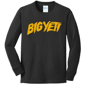 Big Yeti Fans Kelce Funny Text Kids Long Sleeve Shirt