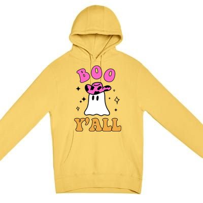 Boo Yall Ghost Halloween Premium Pullover Hoodie