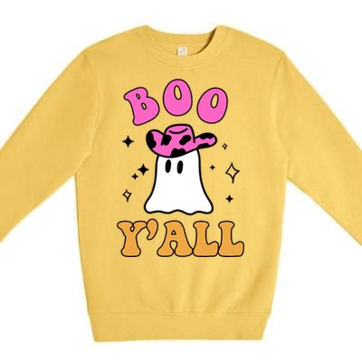 Boo Yall Ghost Halloween Premium Crewneck Sweatshirt